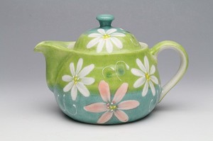 Everyday Flower Pot Japanese Tea Pot Green