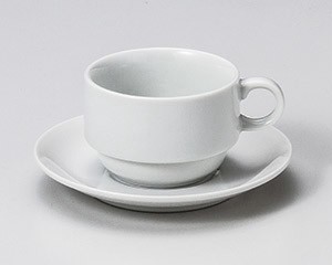 スペランツァスタッキングコーヒー碗と受皿　【日本製　美濃焼】