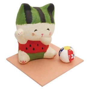 Chigiri Japanese Paper Baby Beckoning cat Watermelon Swimwear Ornament Japanese Craft