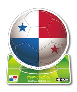 NF-030/パナマ/サッカーボールステッカー/ ワールドカップ W杯 スポーツ観戦に！