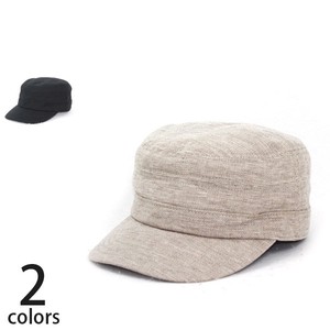 【春夏】【ユニセックス】綿麻ワークキャップ 帽子