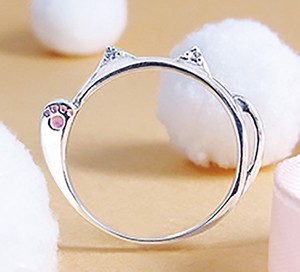 日本製 ダイヤモンド招き猫リング