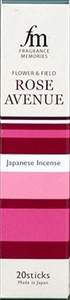 Nippon Kodo Run Molly Incense Rose Avenue 20pcs