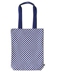 GOSHIKI HANPUDO Navy Series Tote Bag Checkered