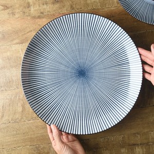 Sendan-Tokusa 3 1 cm Extra Large Plate 10 Plate MINO Ware