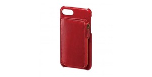 iPhone 8 7 6 6 New Italian soft Leather Coin Shaped Cover Red 7 6