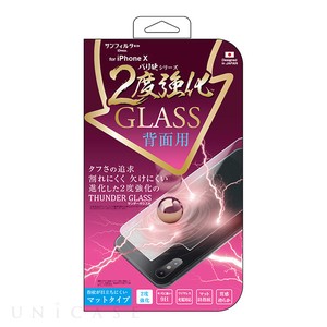 iPhoneX 2度強化ガラス 背面用 2.5D マット iPX-GLAGWB
