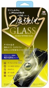 iPhone8/7/6S/6 2度強化ガラス 左右覗き見防止 iP7-GLMBW