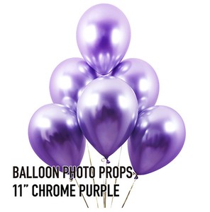 KS Balloon Photo Propose 11 Purple 6 Pcs