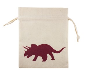 Pouch/Case Drawstring Bag Triceratops Cotton