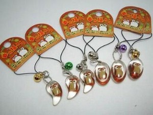 SB*アクリル幸せフクロウストラップ★アウトレット★処分★