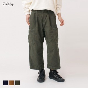 长裤 cafetty 七分长度 宽版裤
