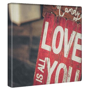 【アートデリ】LOVEのファブリックボード インテリア雑貨 キャンバス   poht-1805-11