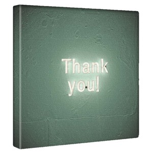 【アートデリ】Thank youのファブリックパネル インテリア雑貨 キャンバス   poht-1805-39