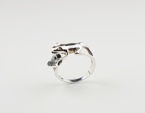 Silver-Based Plain Ring sliver Frog Animal Rings