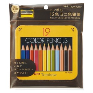 トンボ鉛筆 ミニ色鉛筆 12色NQ削り器付パック BCA-151 00068729