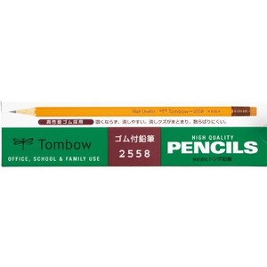 トンボ鉛筆 ゴム付鉛筆2558 H 2558-H 00022655