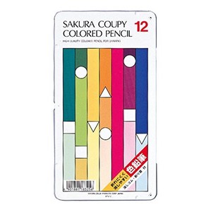 Colored Pencils Coupy Colored Pencils Standard SAKURA CRAY-PAS 12-colors