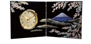 ☆日本伝統技法・蒔絵【MADE IN JAPAN】MAKI-E 屏風時計 /蒔絵 Clock of Folding