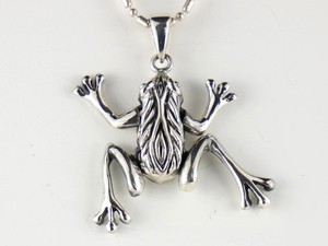 Silver Pendant sliver Pendant Frog Animal