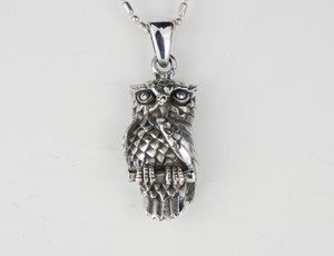 Silver Pendant sliver Pendant Owl Animal