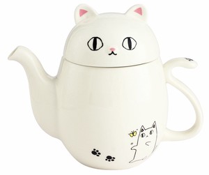 Porcelain 1Pc Neko Sankyodai Cat type Pot