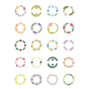 KINGJIM Label Flower