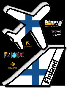 KK-037/機体国旗ステッカー/FINLAND（フィンランド）
