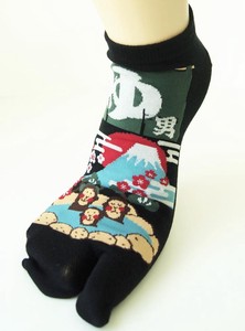 Hot Springs Ankle Socks Tabi Socks Sneaker length Mt. Fuji Men's