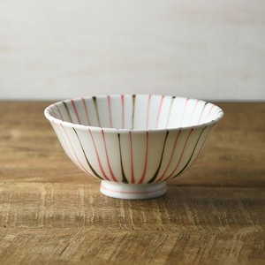 Mino ware Rice Bowl Red 14.5cm Made in Japan