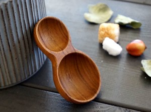Spoon Measuring Spoon Cheek Powder Natural Wood