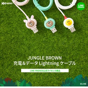 Line Friends Jungle Brown Light Cable