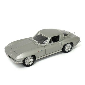 ＜ミニカー＞Maisto　ミニカー　1:18　1965　シボレーコルベット　シルバー　No.200-098