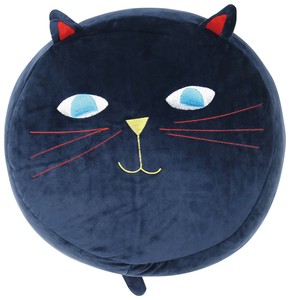 【もふもふ】クッション 丸 ネコ Plune .ミミココモモ  円形 ラウンド  かわいい 北欧 デザイン