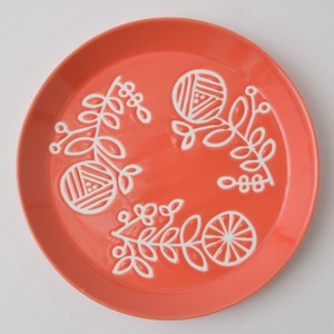 Hasami ware Plate Red 19cm