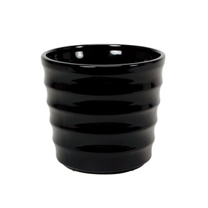 ニューオルキスS＃20　シャイニーブラック　花器　鉢カバー　プランターカバー