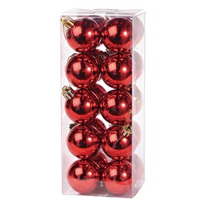 Handicraft Material Red Christmas Ornaments 20-pcs set