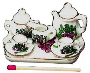 ミニチュア 陶器◆ティータイム洋風シリーズ【ミニチュア食器・ドールハウス】