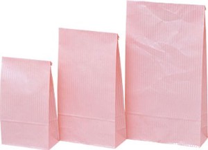 Square-cornered Paper Bag Pink Crystal