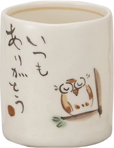 日本茶杯 猫头鹰