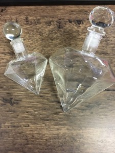 ダイヤモンド　ハーバリウム　ガラス瓶　お酒　クリスタル　宝石　DIY