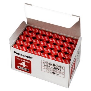 パナソニック アルカリ電池 単4 40個 オフィス LR03XJN/40S 00059918