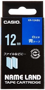 カシオ ネームランドテープ XR-12ABU 00028579