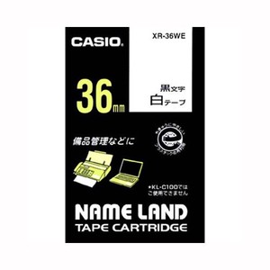 カシオ ネームランドテープ XR-36WE 00038712