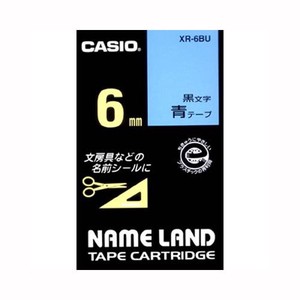 カシオ ネームランドテープ XR-6BU 00031106