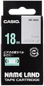 カシオ ネームランドテープ XR-18AX 00028586