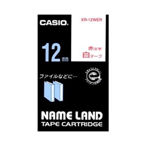 カシオ ネームランドテープ XR-12WER 00012835