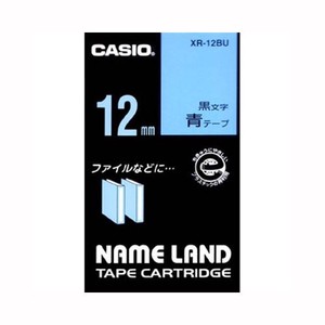 カシオ ネームランドテープ XR-12BU 00012834