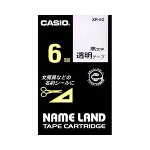 カシオ ネームランドテープ XR-6X 00012858
