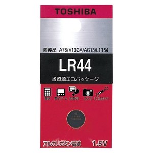 東芝 アルカリボタン電池 LR44EC 00032921